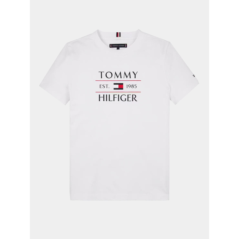T-shirt à manches courtes flag blanc enfant - Tommy Hilfiger