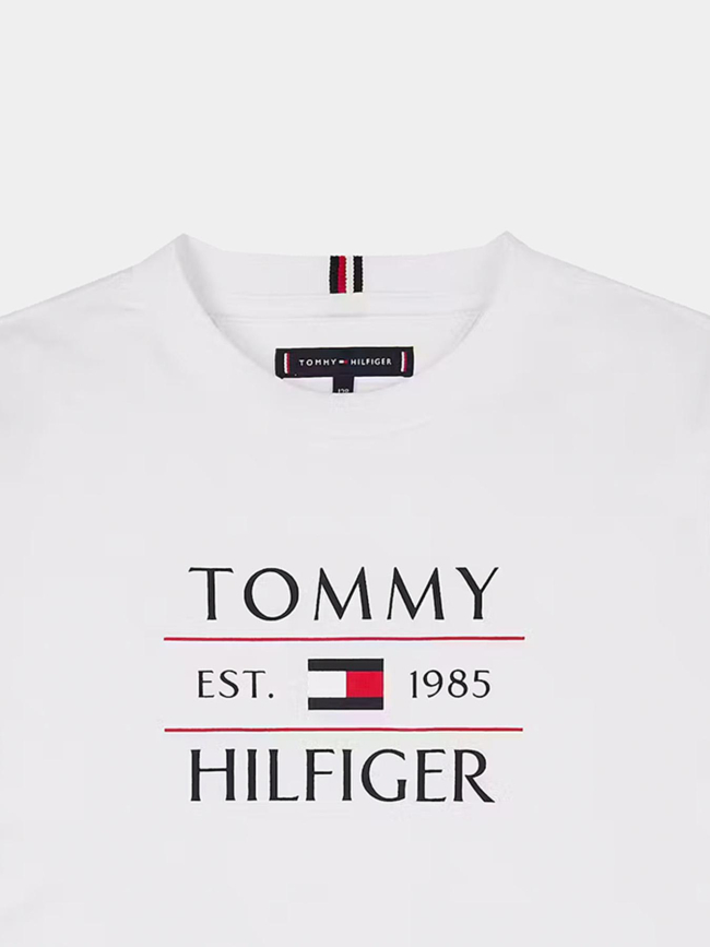 T-shirt à manches courtes flag blanc enfant - Tommy Hilfiger