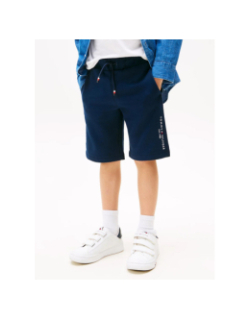 Short molleton essential bleu marine garçon - Tommy Hilfiger