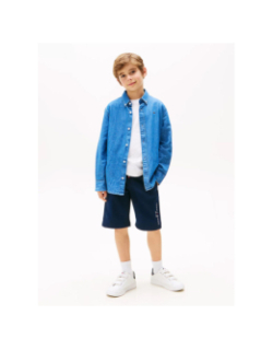 Short molleton essential bleu marine garçon - Tommy Hilfiger