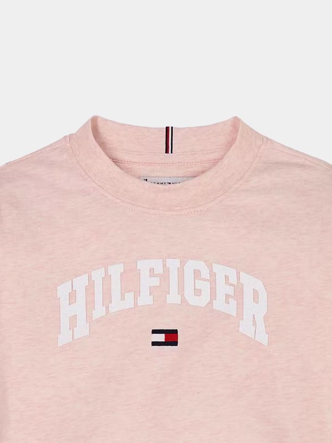 T-shirt varsity chiné rose enfant - Tommy Hilfiger