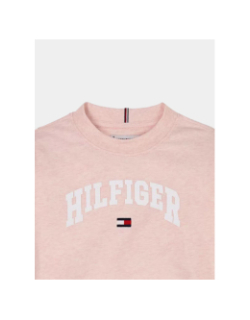 T-shirt varsity chiné rose enfant - Tommy Hilfiger