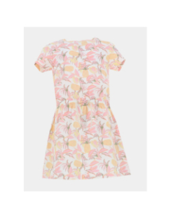 Robe à motif nkffoskhi blanc jaune et rose fille - Name It