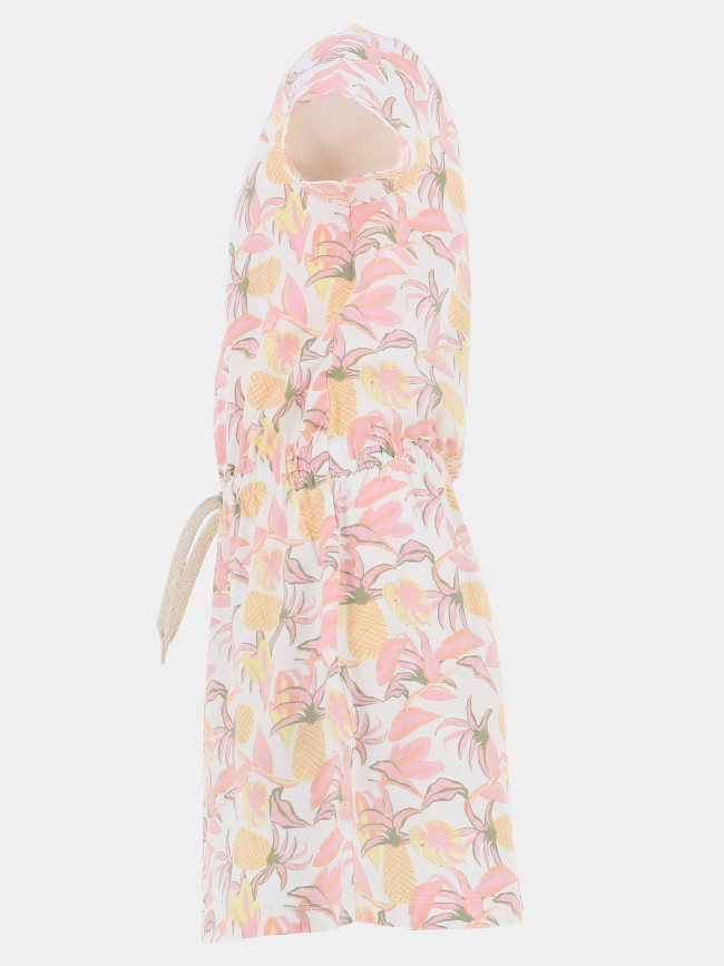 Robe à motif nkffoskhi blanc jaune et rose fille - Name It