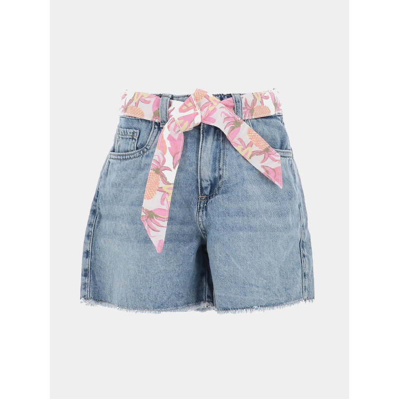 Short à ceinture floral nkfbella bleu fille - Name It