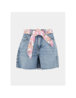 Short à ceinture floral nkfbella bleu fille - Name It