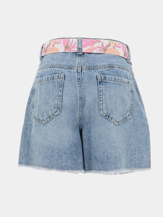 Short à ceinture floral nkfbella bleu fille - Name It