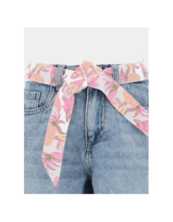 Short à ceinture floral nkfbella bleu fille - Name It