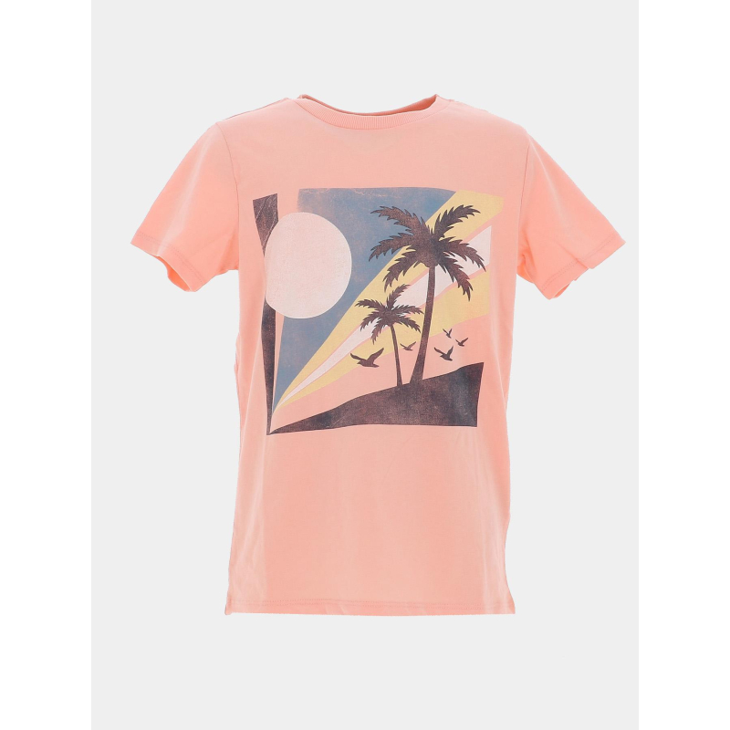 T-shirt surf fallian rose orange enfant - Name It