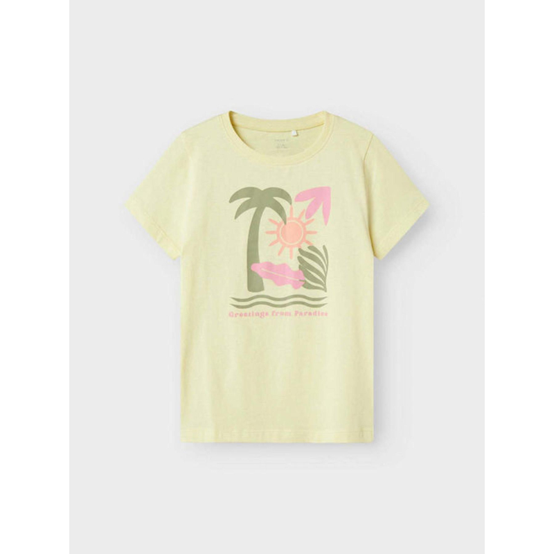 T-shirt à manches courtes nkffaslia jaune enfant - Name It