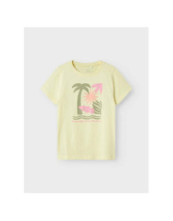 T-shirt à manches courtes nkffaslia jaune enfant - Name It