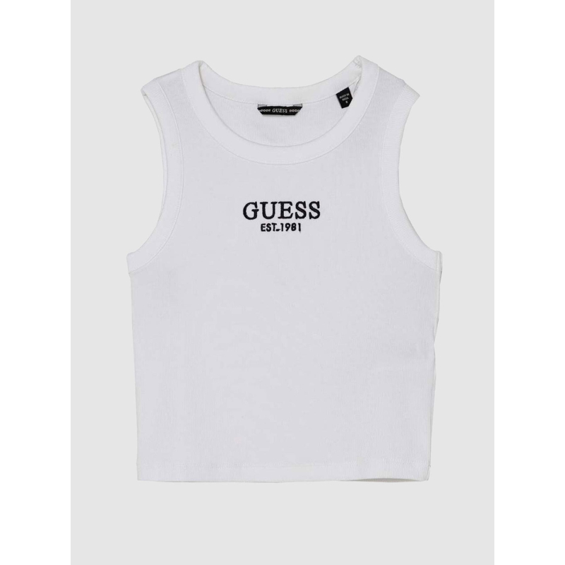 Débardeur crop midi blanc fille - Guess