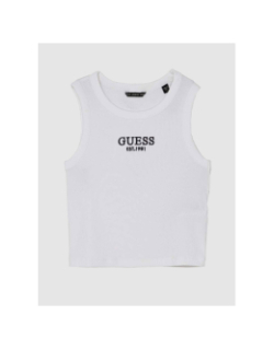 Débardeur crop midi blanc fille - Guess
