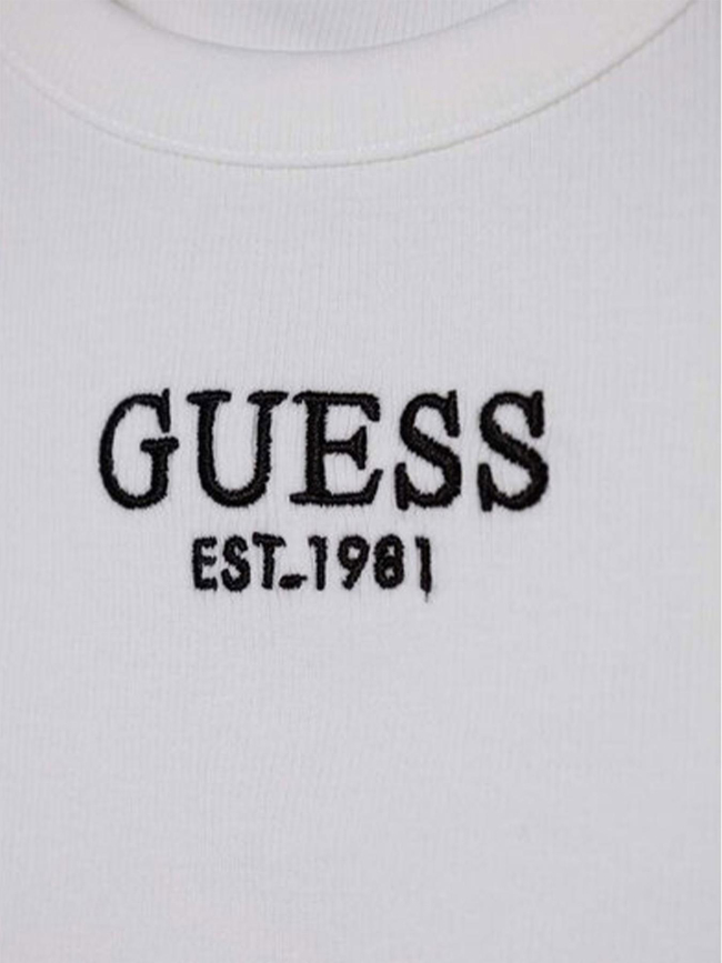 Débardeur crop midi blanc fille - Guess