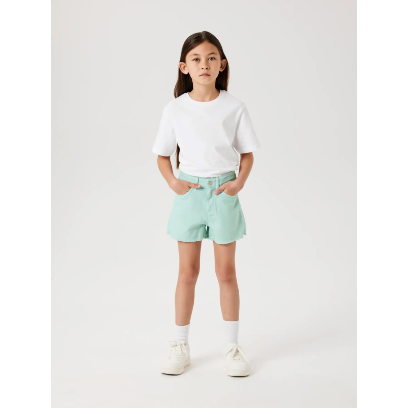 Short en jean nkfrose vert fille - Name It