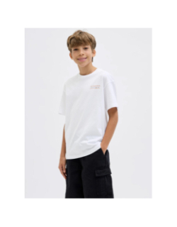 T-shirt jjsummer vibes blanc garçon - Jack & Jones