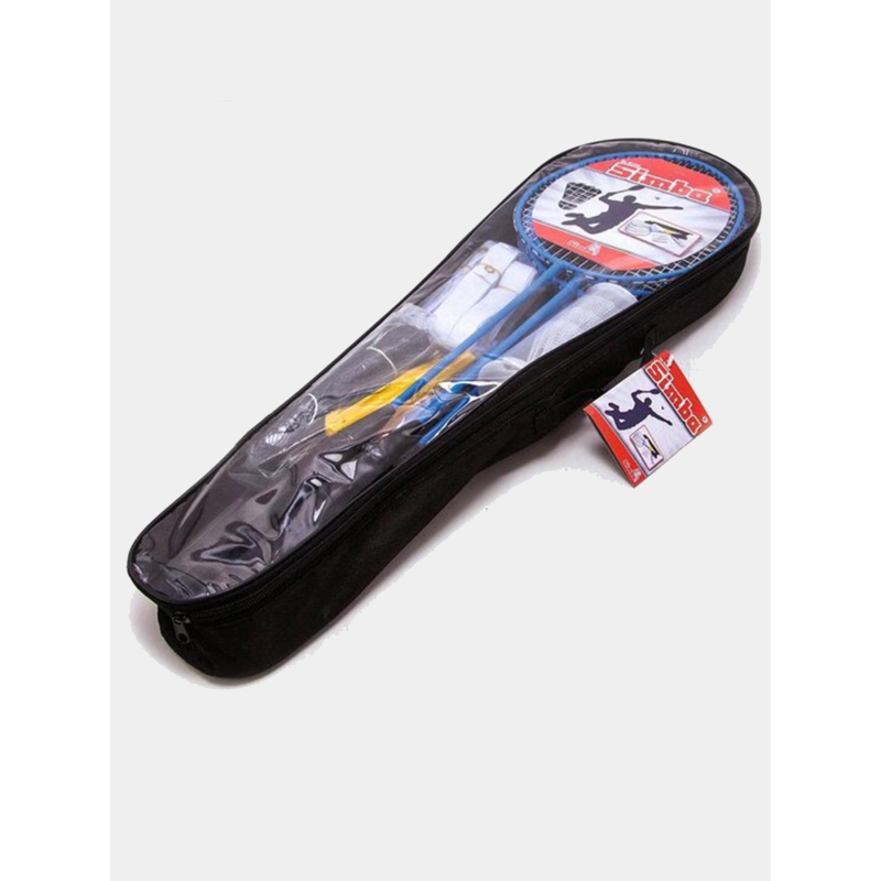 Set de badminton 4 raquettes volant et filet - Simba