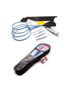 Set de badminton 4 raquettes volant et filet - Simba