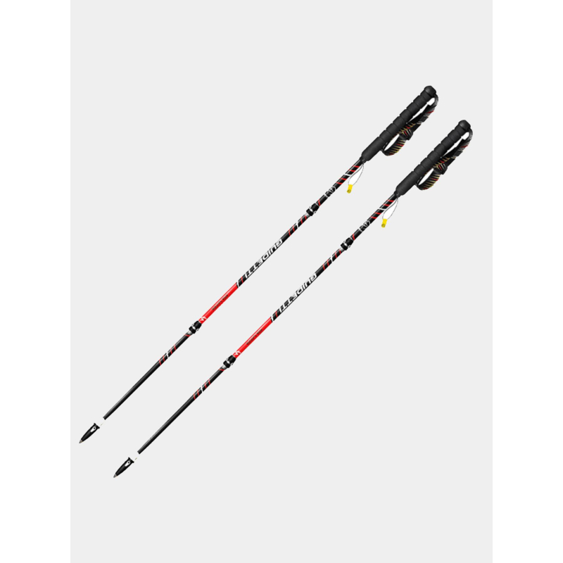 Bâtons de trail silver aero noir rouge - Guidetti