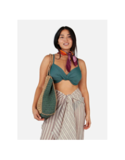 Sac shoping en paille maleen marron femme - Barts