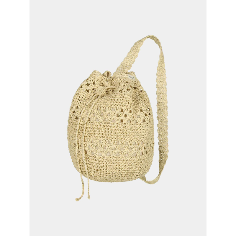Sac sceau en paille yileen beige femme - Barts