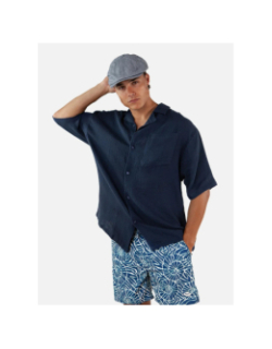 Béret jamaica en lin bleu marine homme - Barts