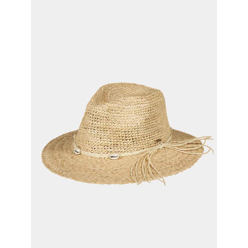 Chapeau de paille coquillage alora beige femme - Barts