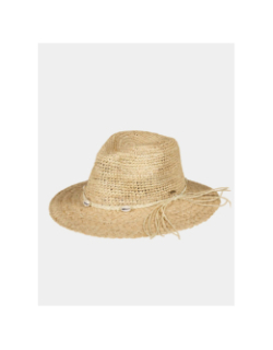 Chapeau de paille coquillage alora beige femme - Barts