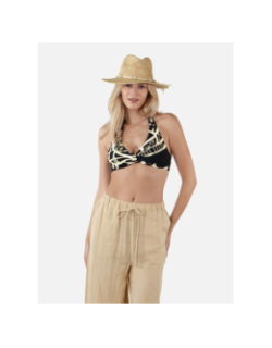 Chapeau de paille coquillage alora beige femme - Barts