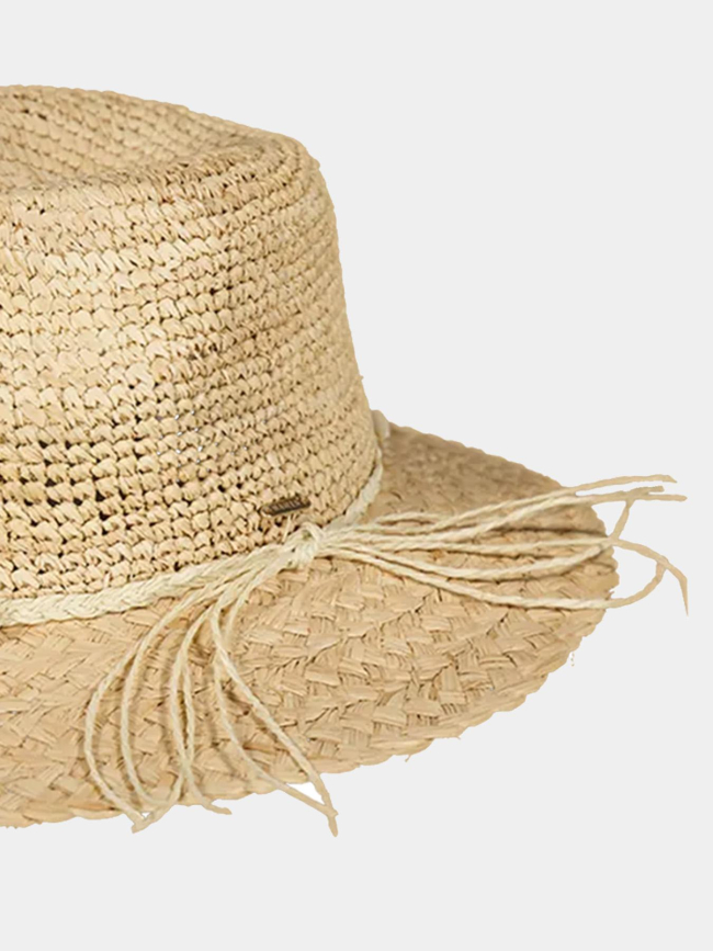 Chapeau de paille coquillage alora beige femme - Barts