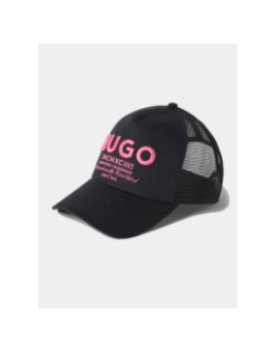 Casquette trucker merk noir rose homme - Hugo