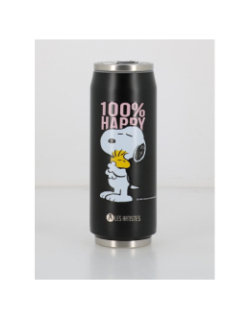 Canette isoterme snoopy happy 500ml noir - Les Artistes