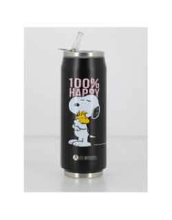 Canette isoterme snoopy happy 500ml noir - Les Artistes