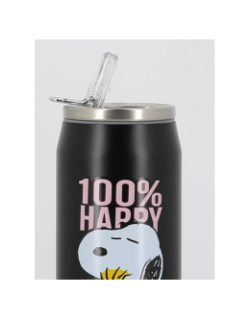 Canette isoterme snoopy happy 500ml noir - Les Artistes