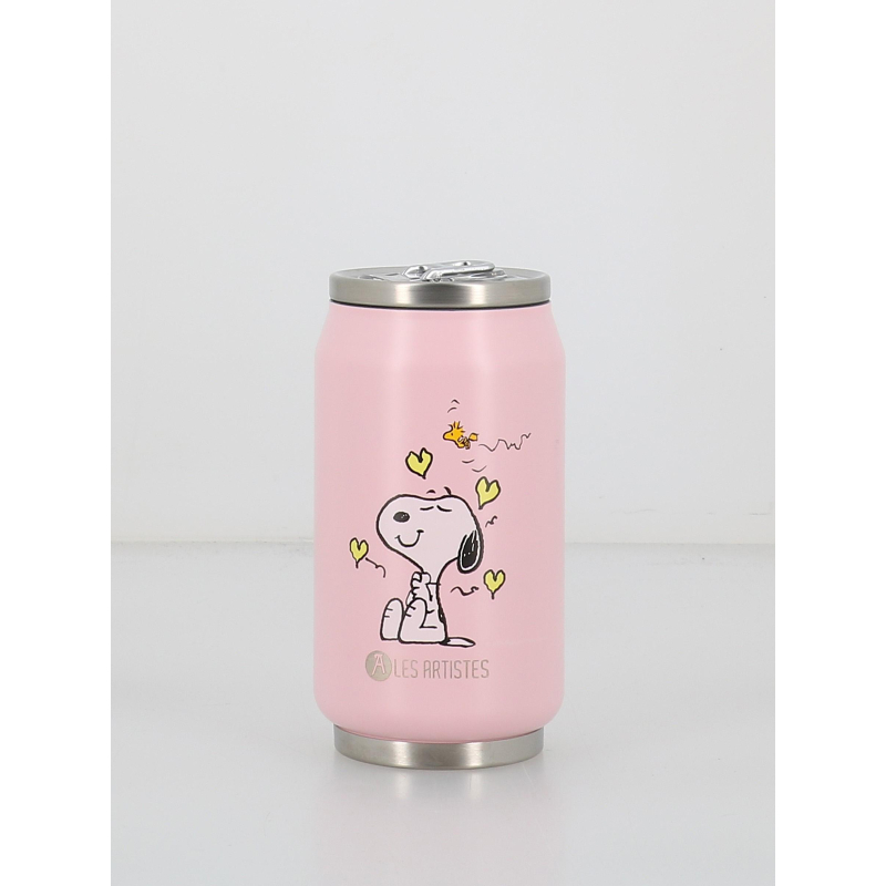 Canette snoopy 280ml rose - Les Artistes