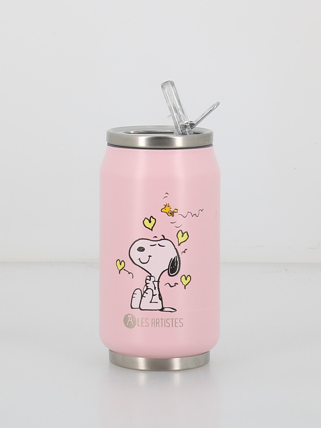 Canette snoopy 280ml rose - Les Artistes