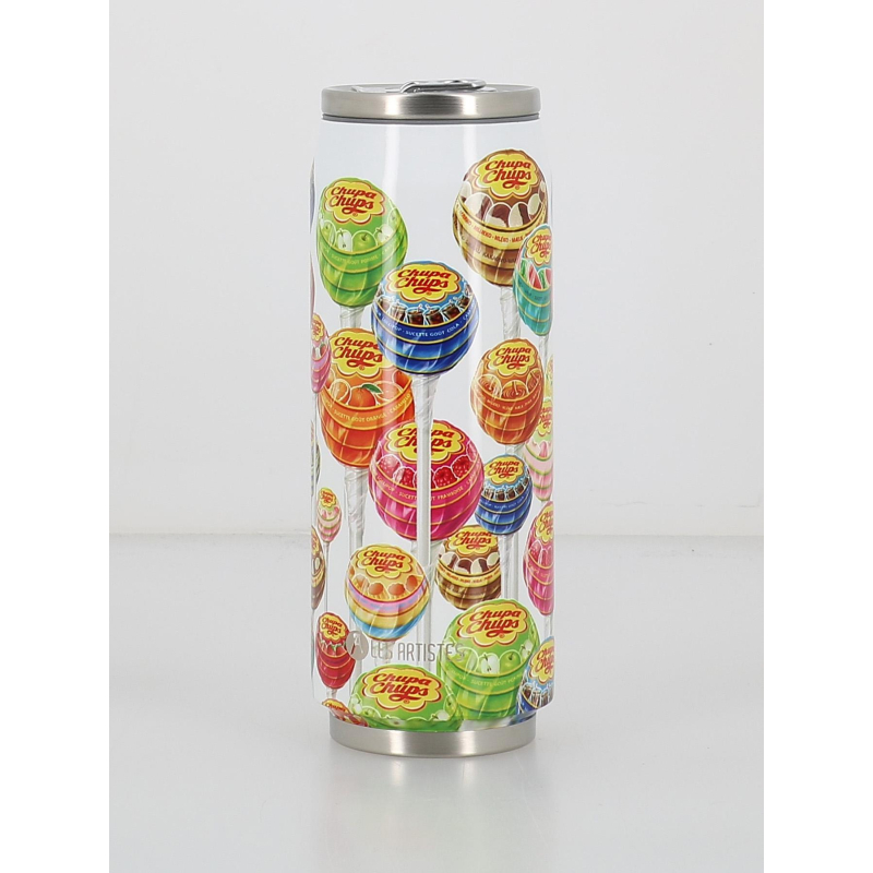 Canette isotherme chupa chups 500ml blanc - Les Artistes