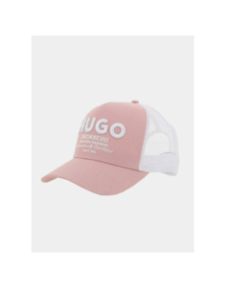 Casquette trucker merk rose blanc homme - Hugo