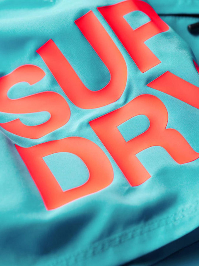 Short de bain sportswear logo bleu homme - Superdry
