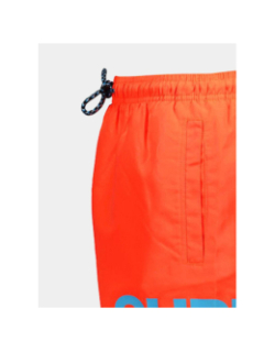 Short de bain sportswear logo orange fluo homme - Superdry