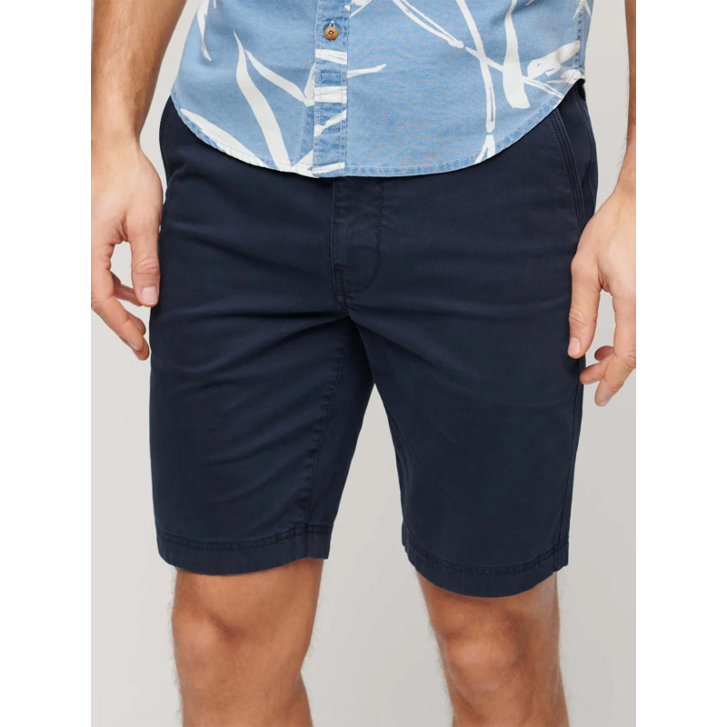 Short chino officier french bleu marine homme - Superdry