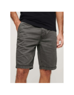 Short chino officier washed gris homme - Superdry