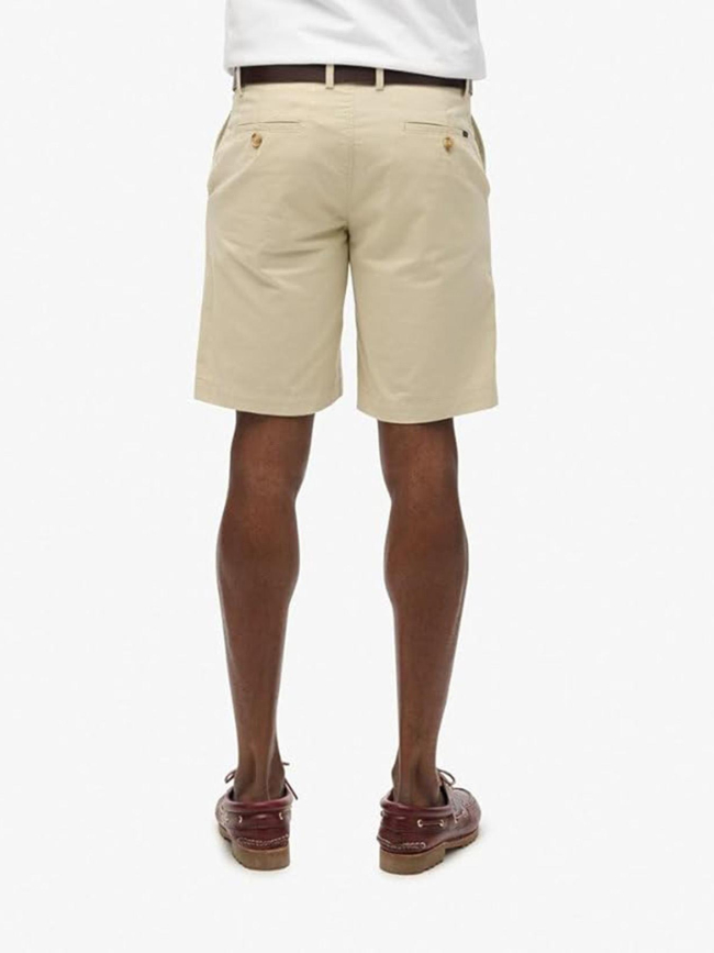 Short chino stretch pelican beige homme - Superdry