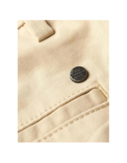 Short chino stretch pelican beige homme - Superdry