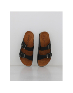 Sandales double bride orphée noir femme - Chattawak