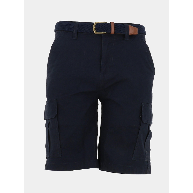 Bermuda cargo à ceinture bleu marine homme Tbs wimod