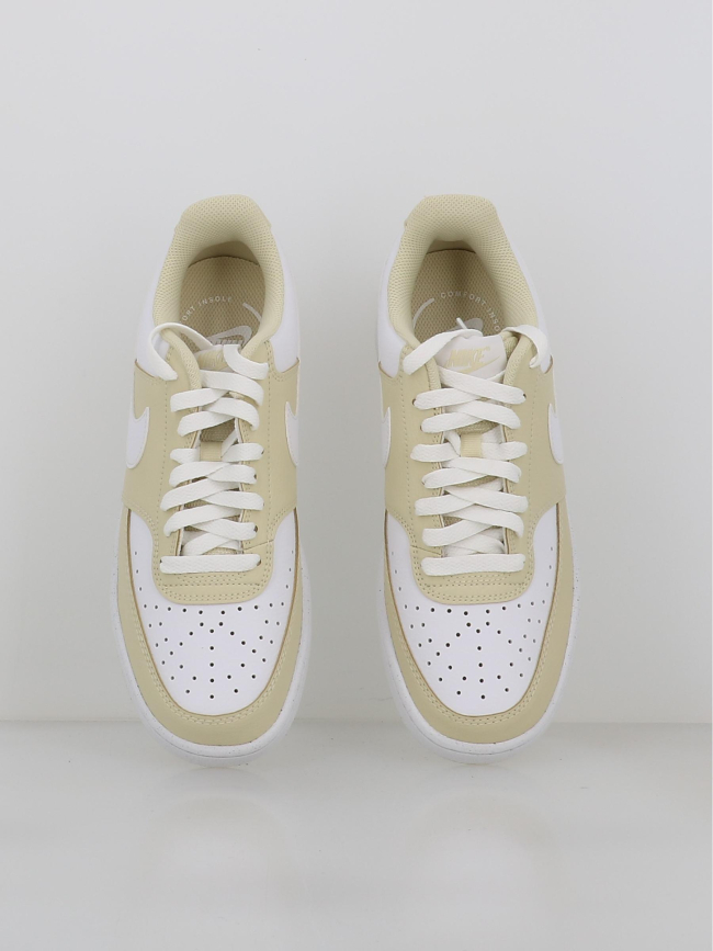 Baskets court vision beige blanc homme - Nike