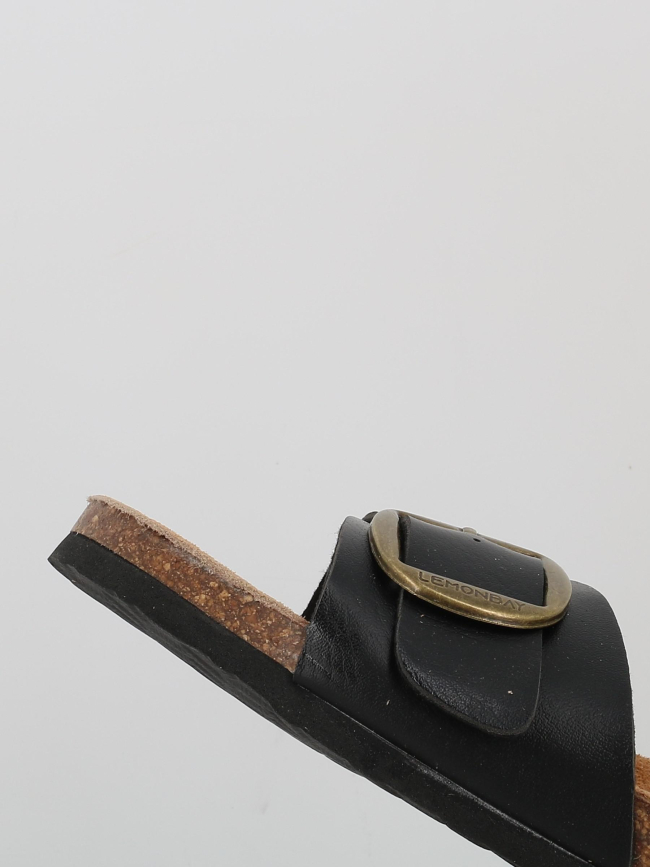 Sandales delhi noir homme - Lemon Bay