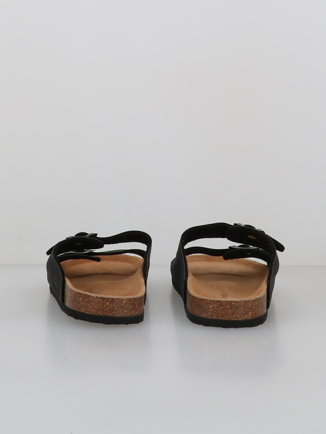 Sandales double bride kyoto noir homme - Lemon Bay