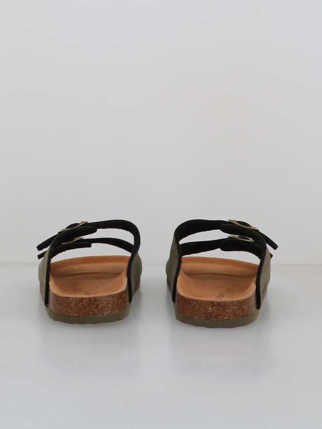 Sandales double bride kyoto kaki homme - Lemon Bay